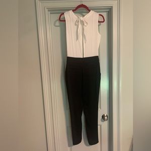 Kate Spade black & white jumpsuit